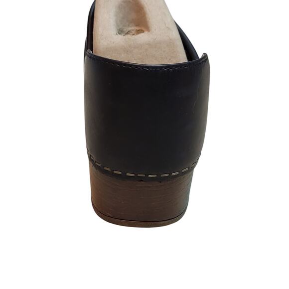 Dansko Black Women's Mules with Brown Sole - Picture 5 of 12